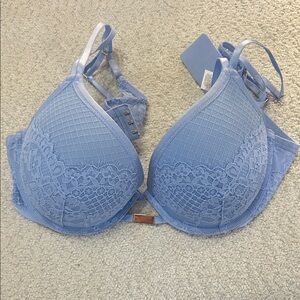 Aerie Sky Blue Lace Bra
